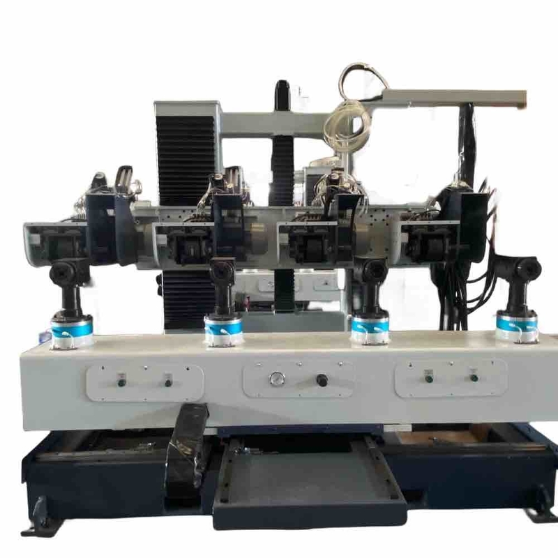 Two Stations Automatic Polishing Machine In Metal Surfacement Polishing