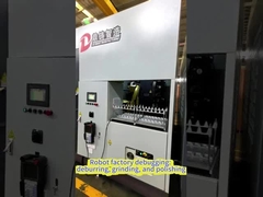 Depuração da fábrica de robôs: rebarbação, retificação e polimento