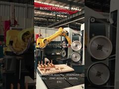 Robótica de moagem e polimento de liga de alumínio, aço inoxidável, liga de zinco, latão, etc.