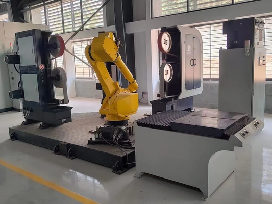 comprar Pilha de moedura de lustro robótico de Processing Automatic Robotic do moedor de superfície para o torneira de bronze Fabricação em linha