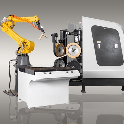 Máquina de trituração de aço inoxidável da máquina/robô de polonês do CNC para o misturador da torneira do chuveiro
