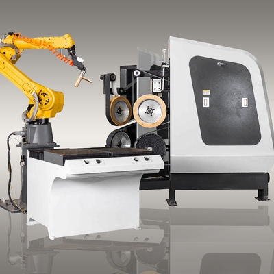 Máquina de moedura de superfície robótico do CNC do braço automática para o encaixe sanitário dos mercadorias