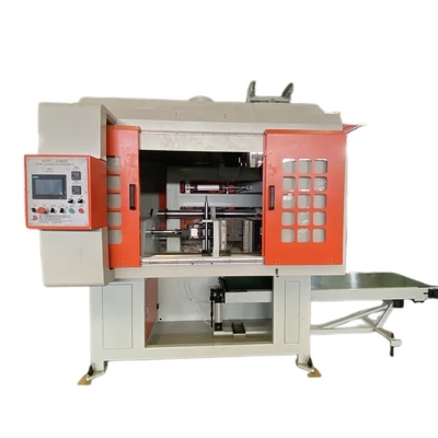 Máquina automática de corte horizontal de núcleo de areia para tubo de metal e latão