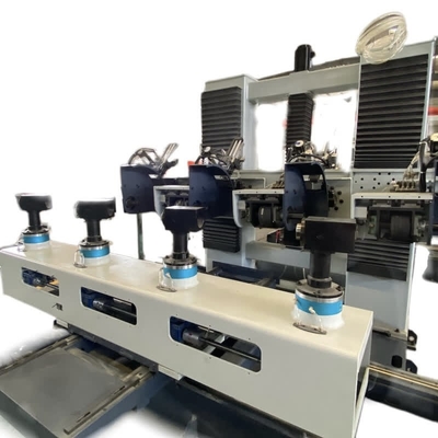 Máquina de polonês automática de 6 linhas centrais para os encaixes de tubulação de bronze