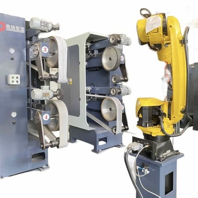 Rbt Robô de polimento e desbotamento CNC totalmente automático para placas de portas, maçanetas, dobradiças, fechaduras Todas as peças metálicas