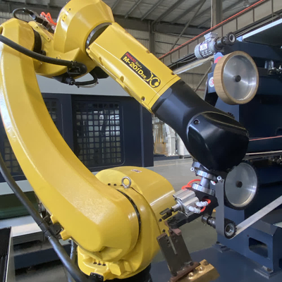 380V FANUC Máquina de moagem e polimento robótico para polimento de metais