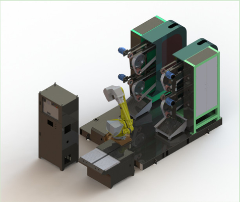Máquina de moagem altamente eficiente com célula robótica FANUC Melhora a produtividade