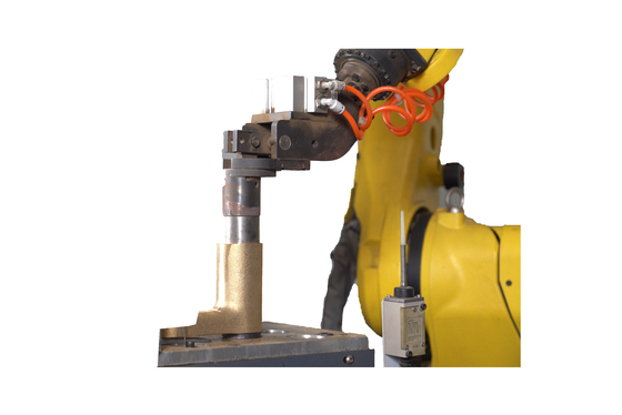 Projeto de baixo ruído Robô de alta precisão para roda automotiva Hub Hardware Casting Automatização Deburring CNC Grinder
