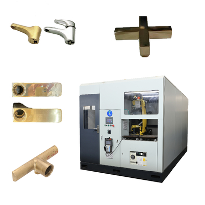 Sistema automático robótico de moagem e polir para alças de metal Medidores de fundição Equipamento de acabamento de superfície