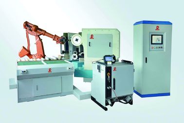 A máquina de polonês robótico do torneira de superfície de cobre fácil opera-se com sistema do CNC