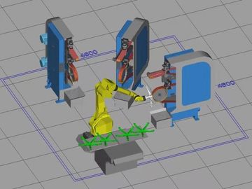Máquina automática de moagem de robôs 220v para cadeira de escritório