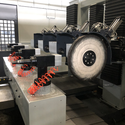 Máquina de moedura de lustro de alta velocidade de superfície do metal do CNC para o torneira do banheiro do hardware